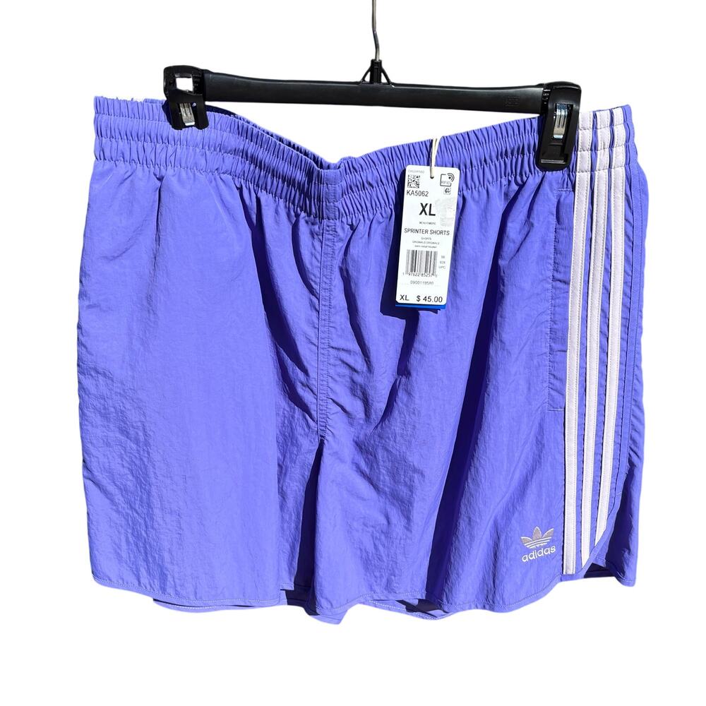 NEW Men’s Adidas Sprinter Shorts Activewear Performance Athletic Purple Size XL